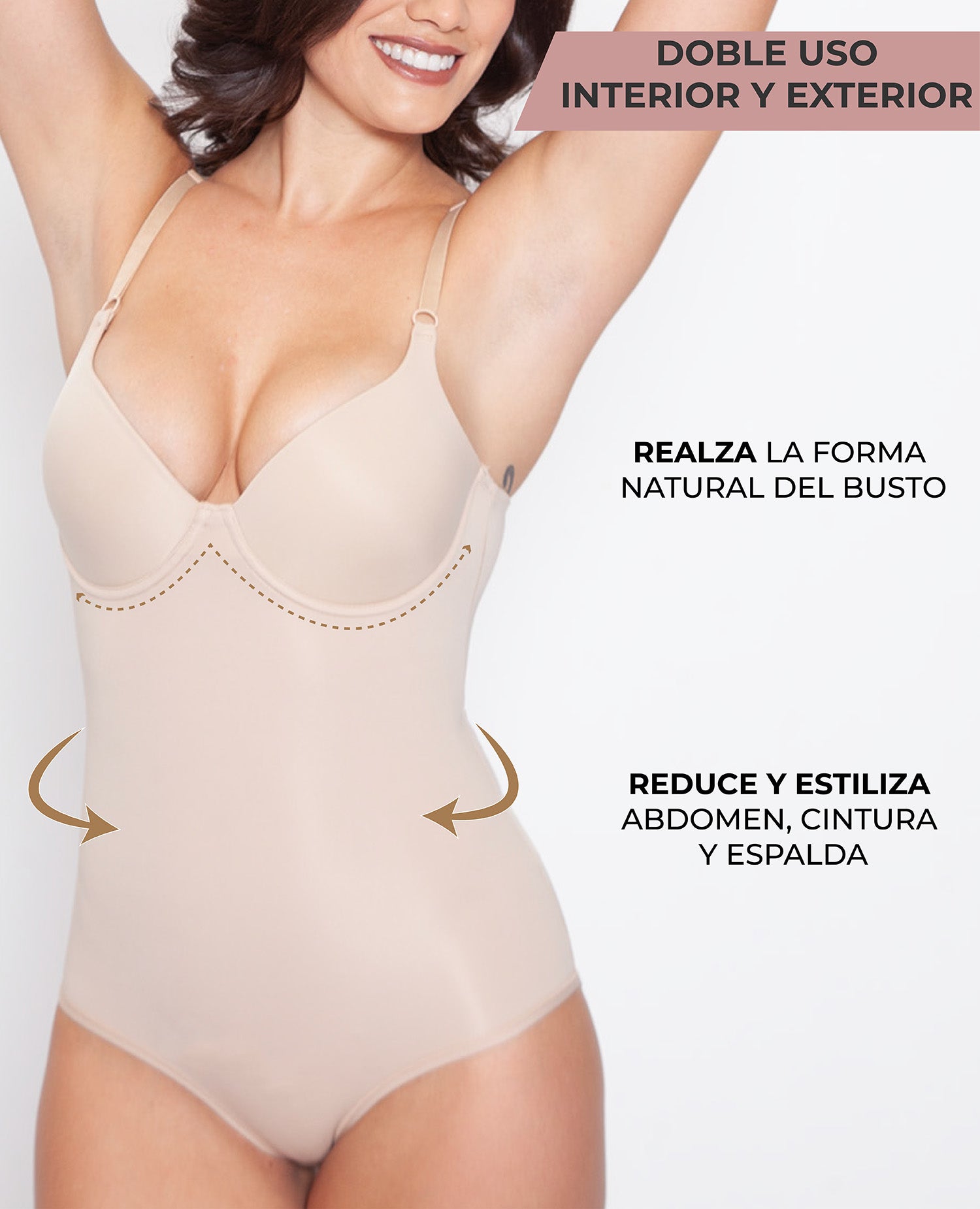 BODYSUIT MOLDEADOR CON COPAS