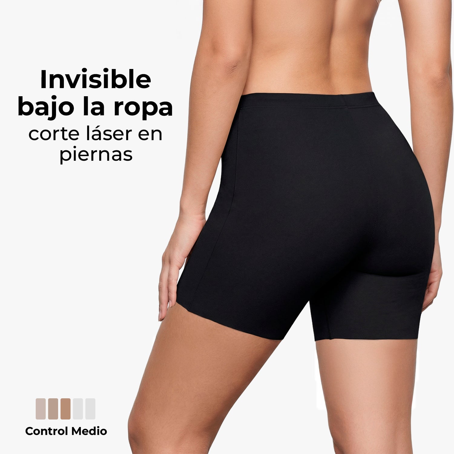 Biker de control microfibra BODYcontrol 2414, Nude/Negro, vista 4