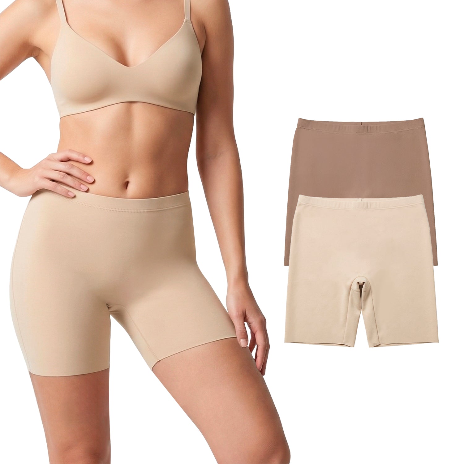 Biker de control microfibra BODYcontrol 2414, Nude/Macchiato