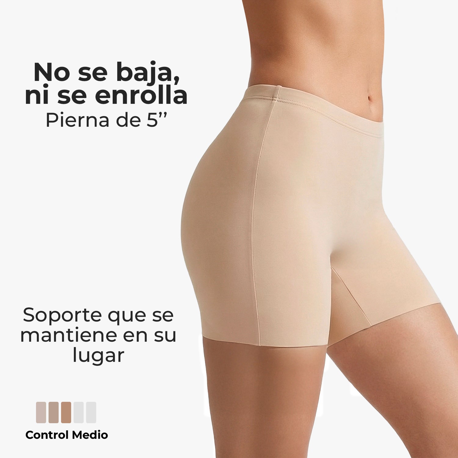 Biker de control microfibra BODYcontrol 2414, Nude/Macchiato, vista 3