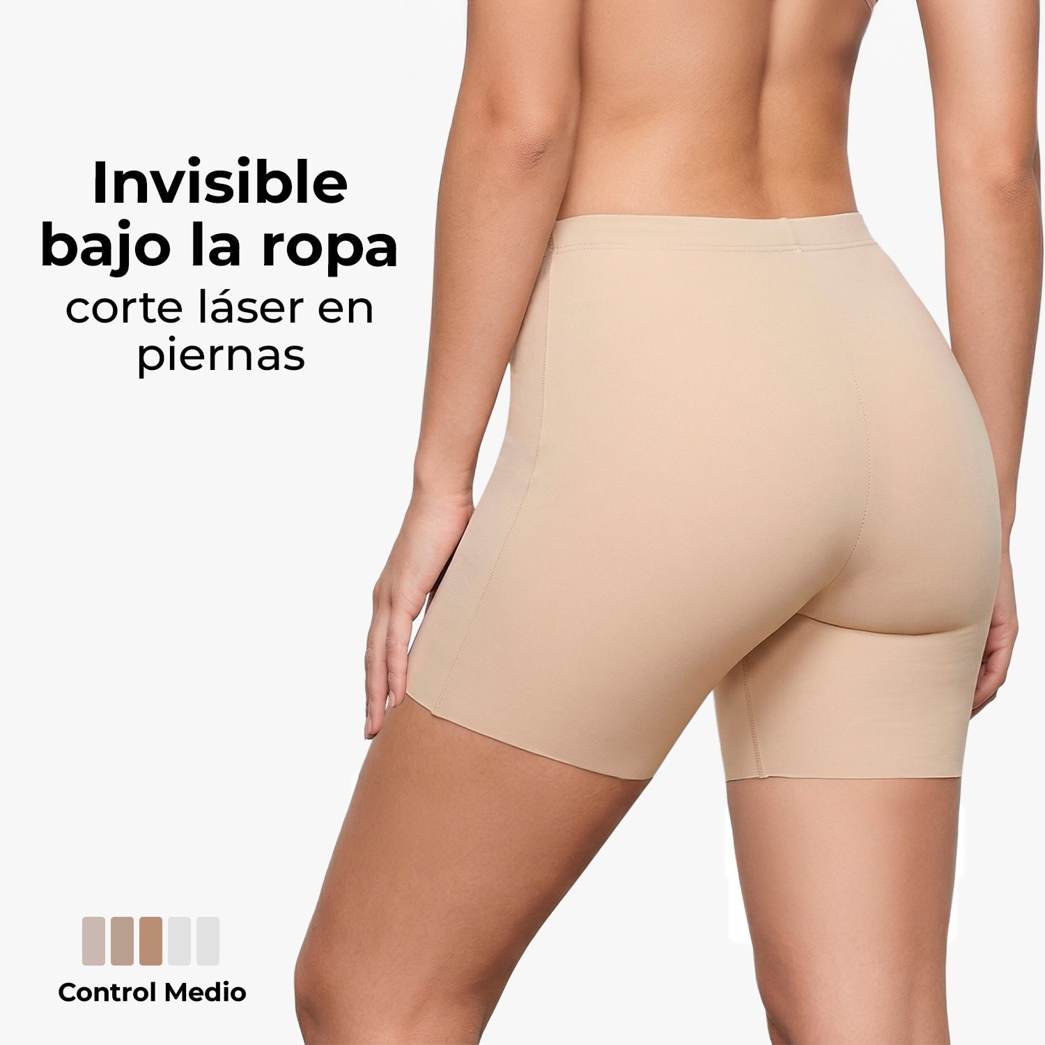 Biker de control microfibra BODYcontrol 2414, Nude/Macchiato, vista 4