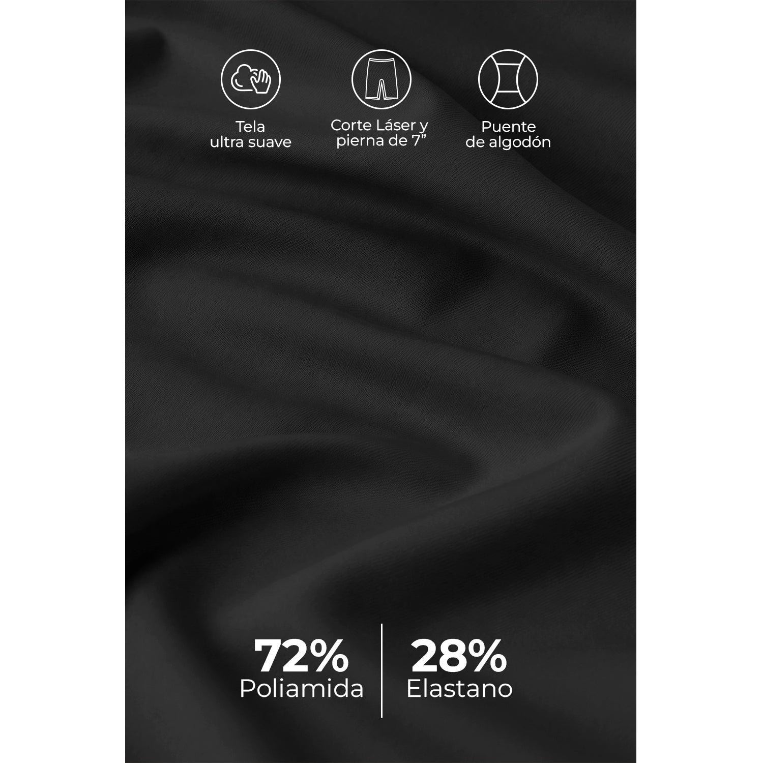 Biker de control microfibra BODYcontrol 2415, Nude/Negro, vista 6