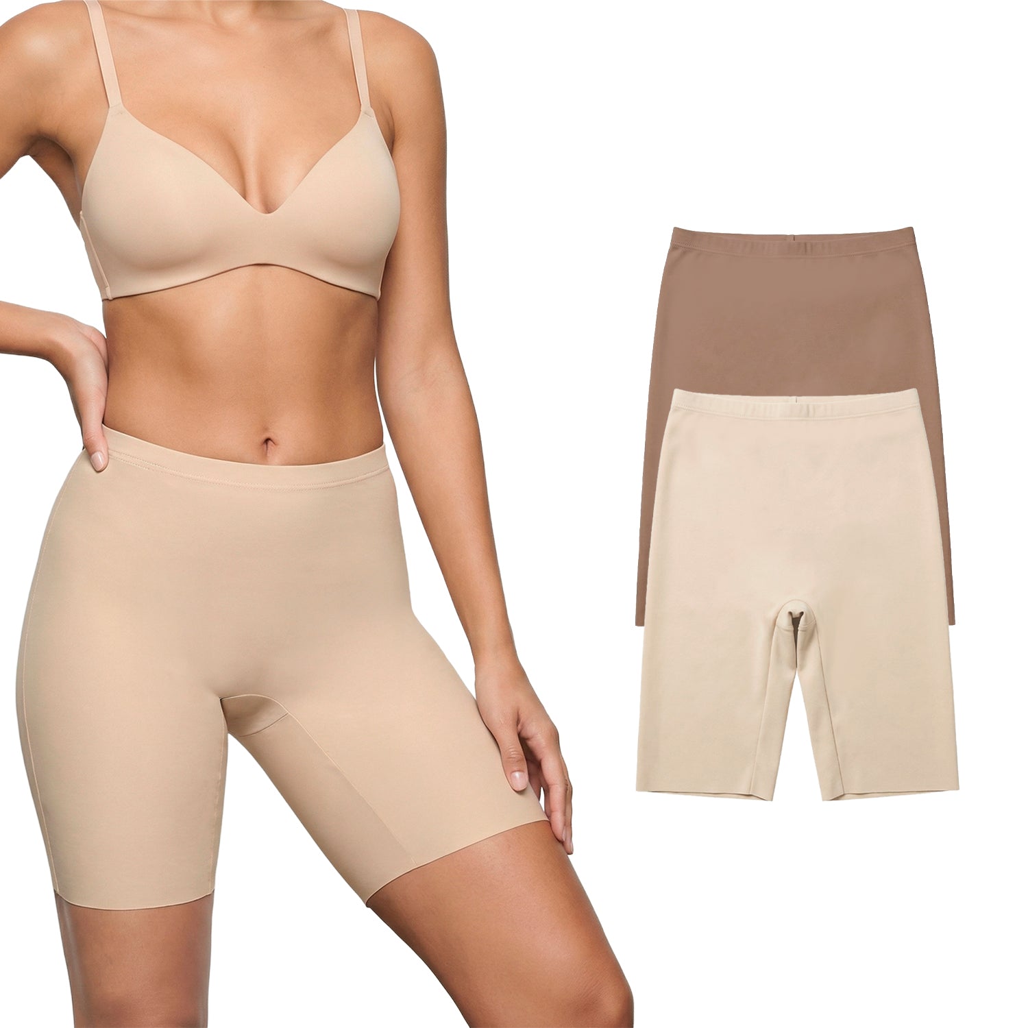 Biker de control microfibra BODYcontrol 2415, Nude/Macchiato
