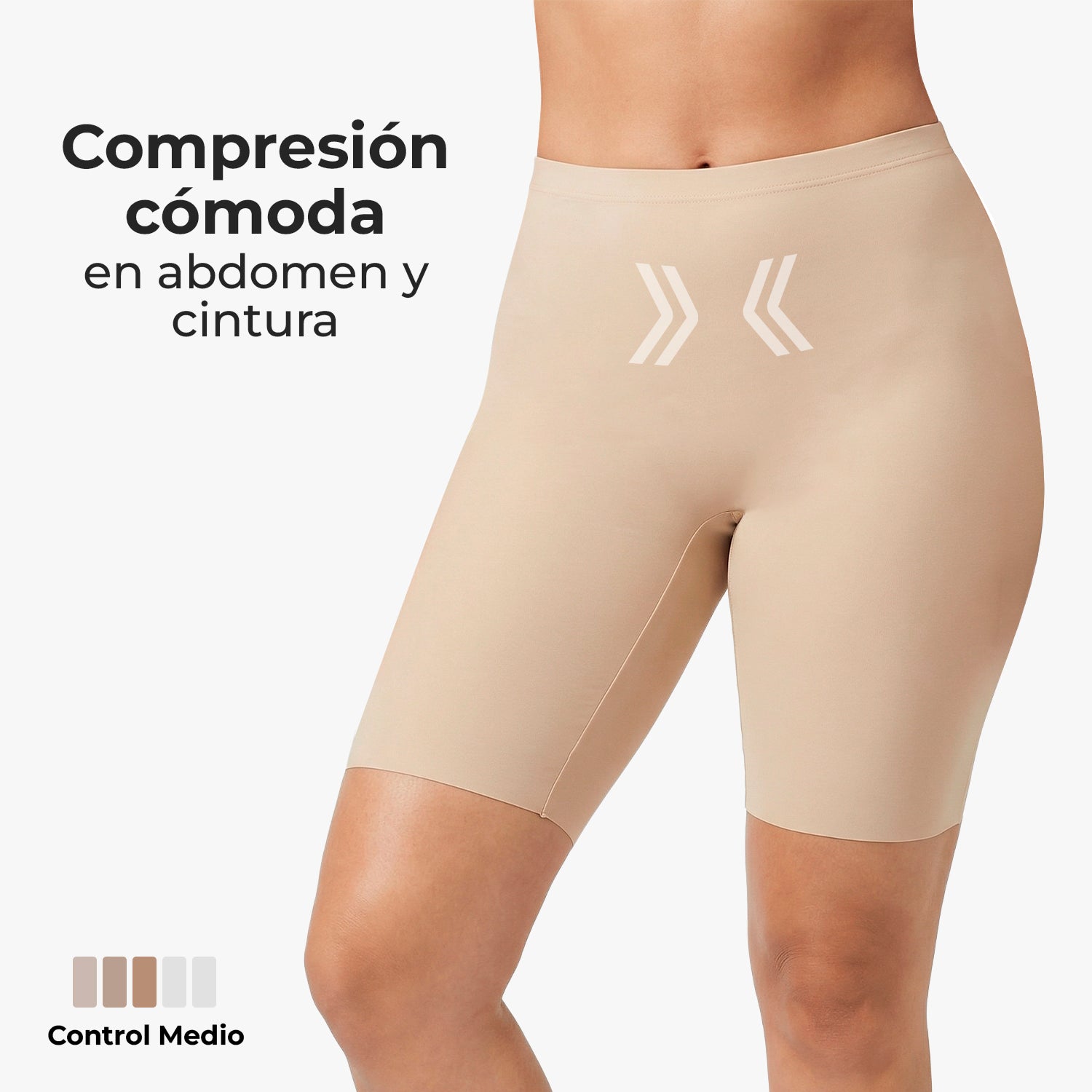Biker de control microfibra BODYcontrol 2415, Nude/Macchiato, vista 2