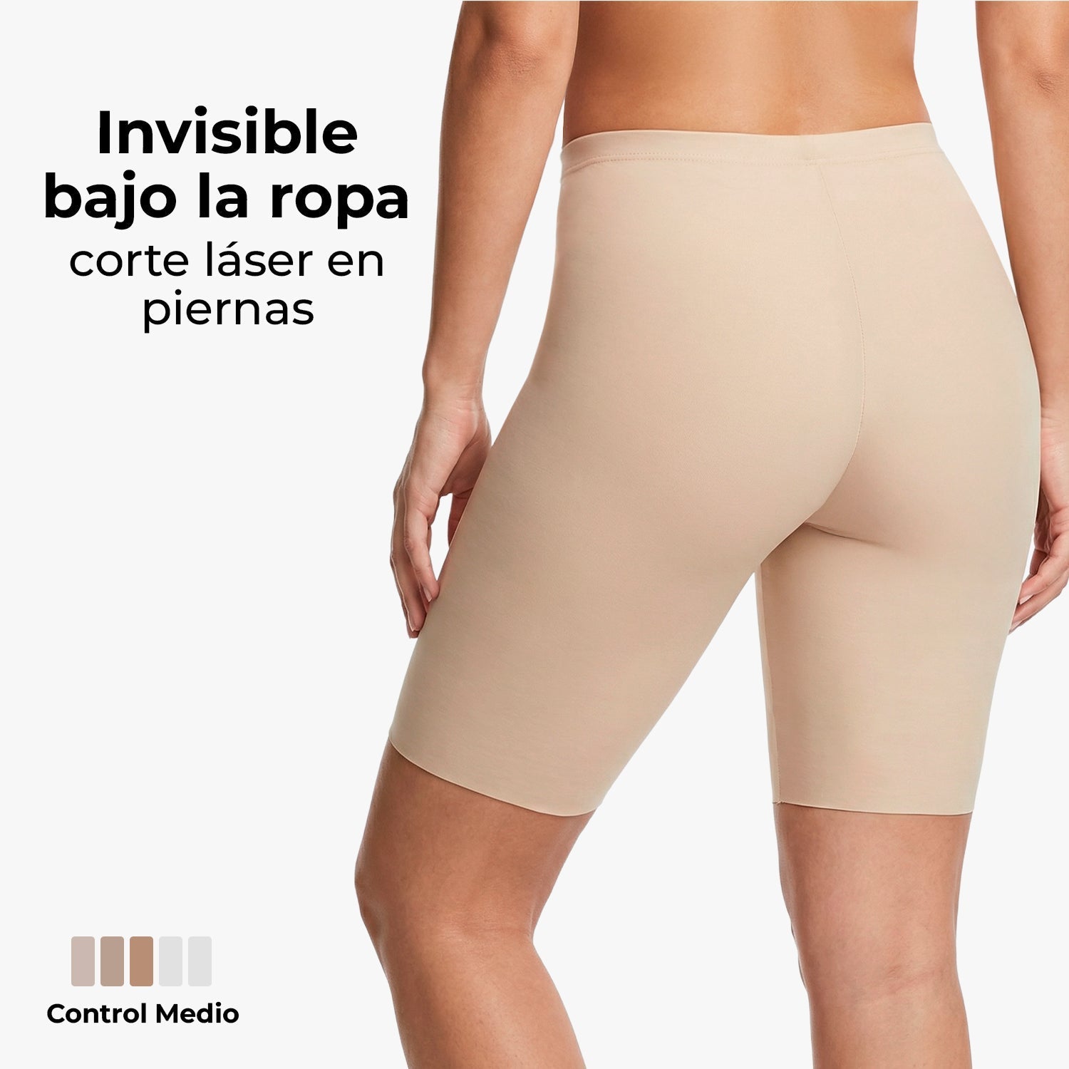 Biker de control microfibra BODYcontrol 2415, Nude/Macchiato, vista 4