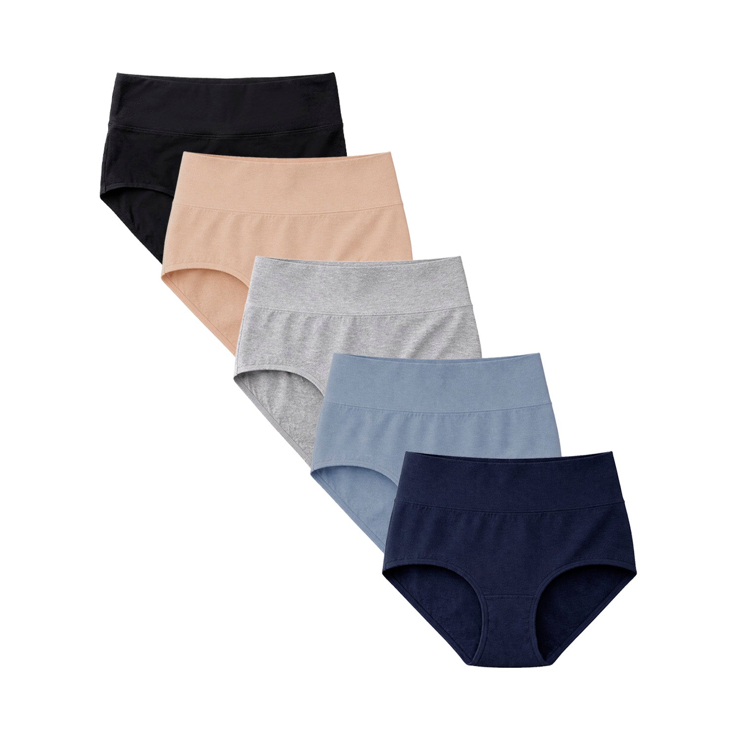 Set Hipster Cintura Alta BODYcontrol 2913 - Nude Gris Marino Azul Negro