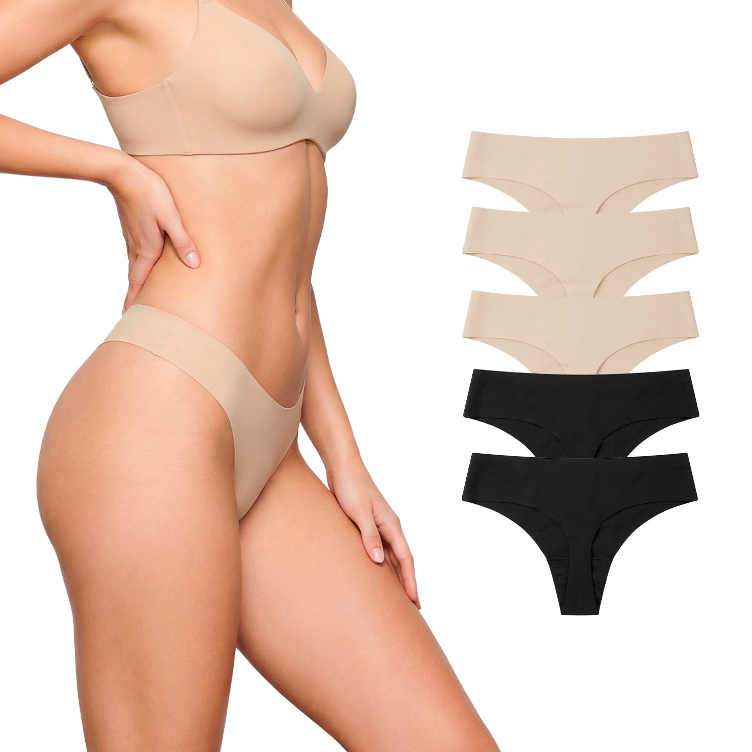 Tanga microfibra BODYcontrol pack 5, multicolor 1