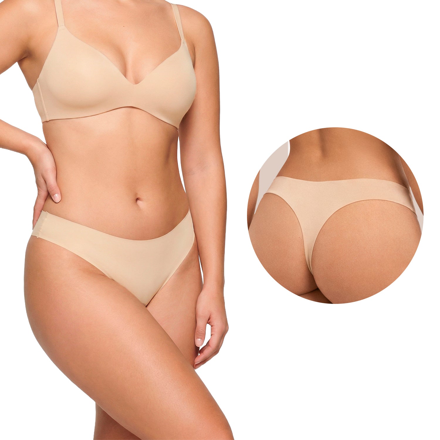 Tanga microfibra BODYcontrol pack 5, multicolor 1, vista 4