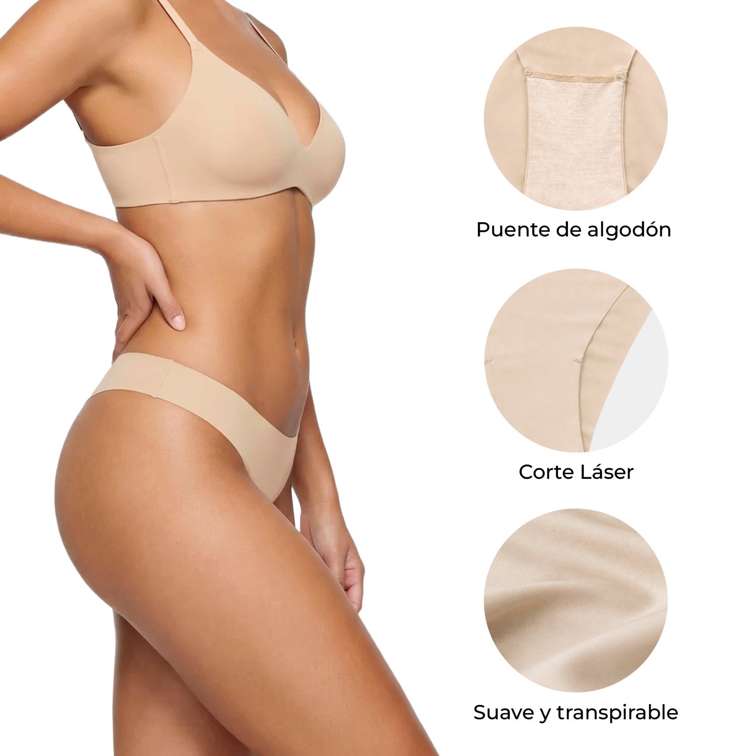 Tanga microfibra BODYcontrol pack 5, multicolor 1, vista 5