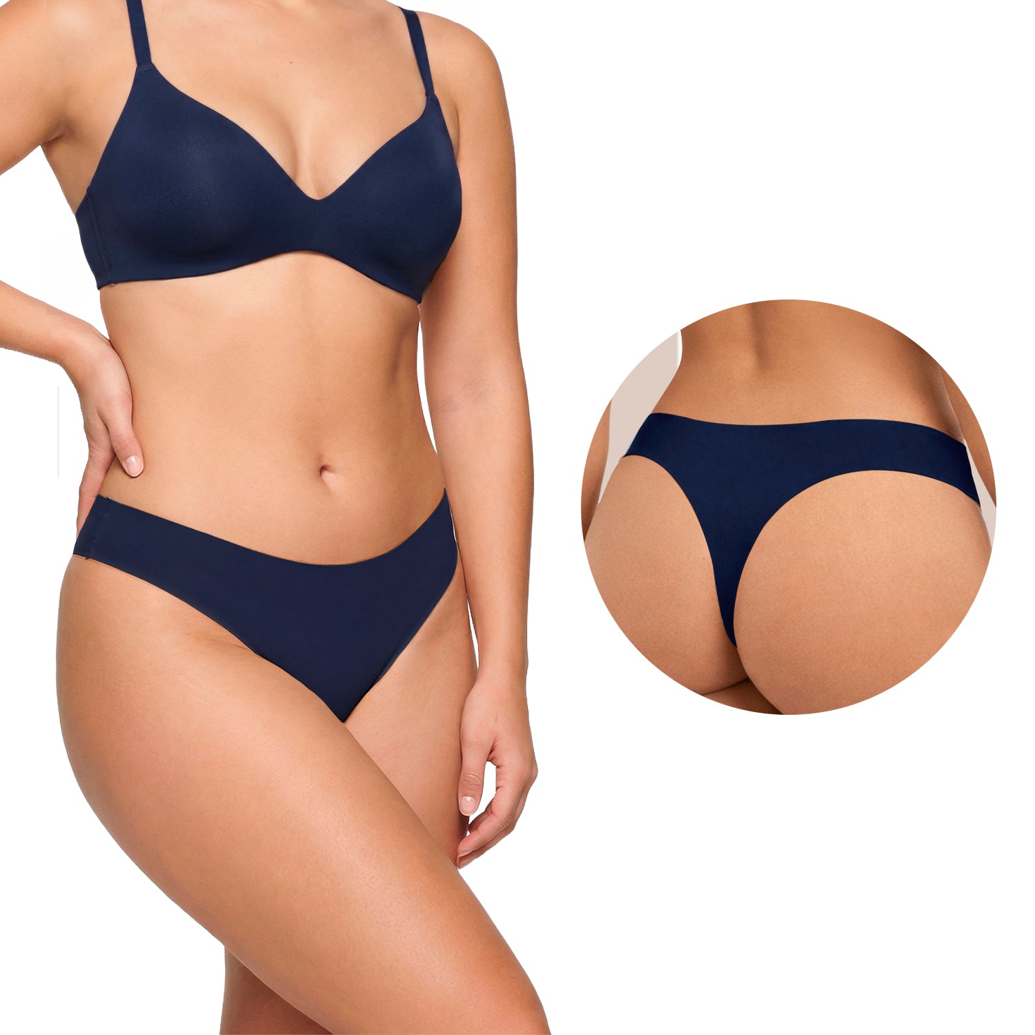 Tanga microfibra BODYcontrol pack 5, multicolor 2, vista 4
