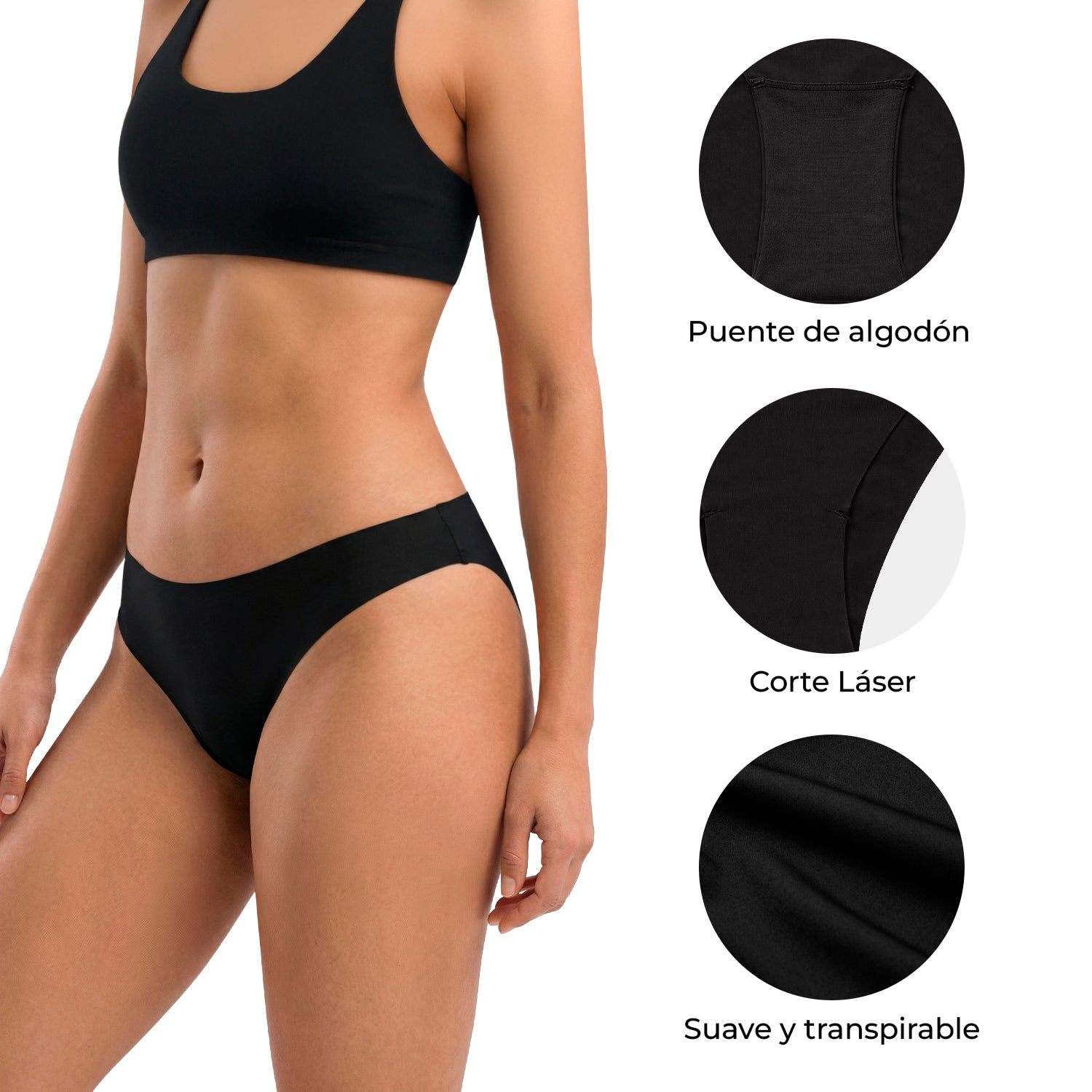 Bikini microfibra BODYcontrol pack 5, multicolor 2, vista 5