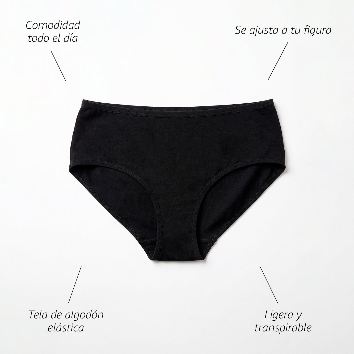 Set Panties Pack 5 Negro 2985