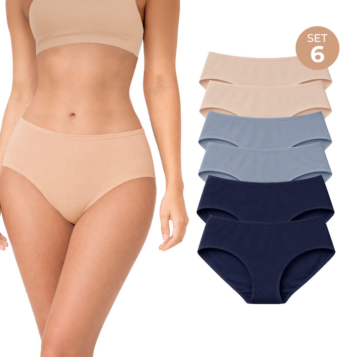 Set Panties 2985 - Marino Azul Nude pack 6