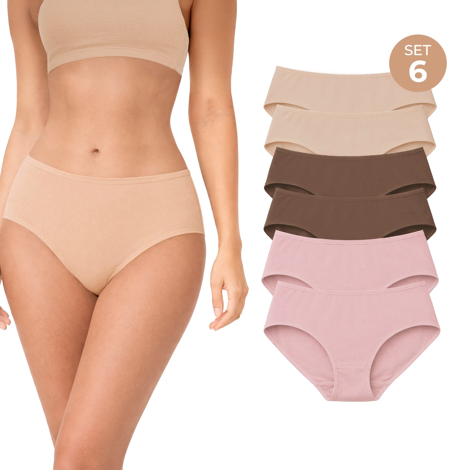 Set Panties 2985 - Avellana Rosa Nude pack 6
