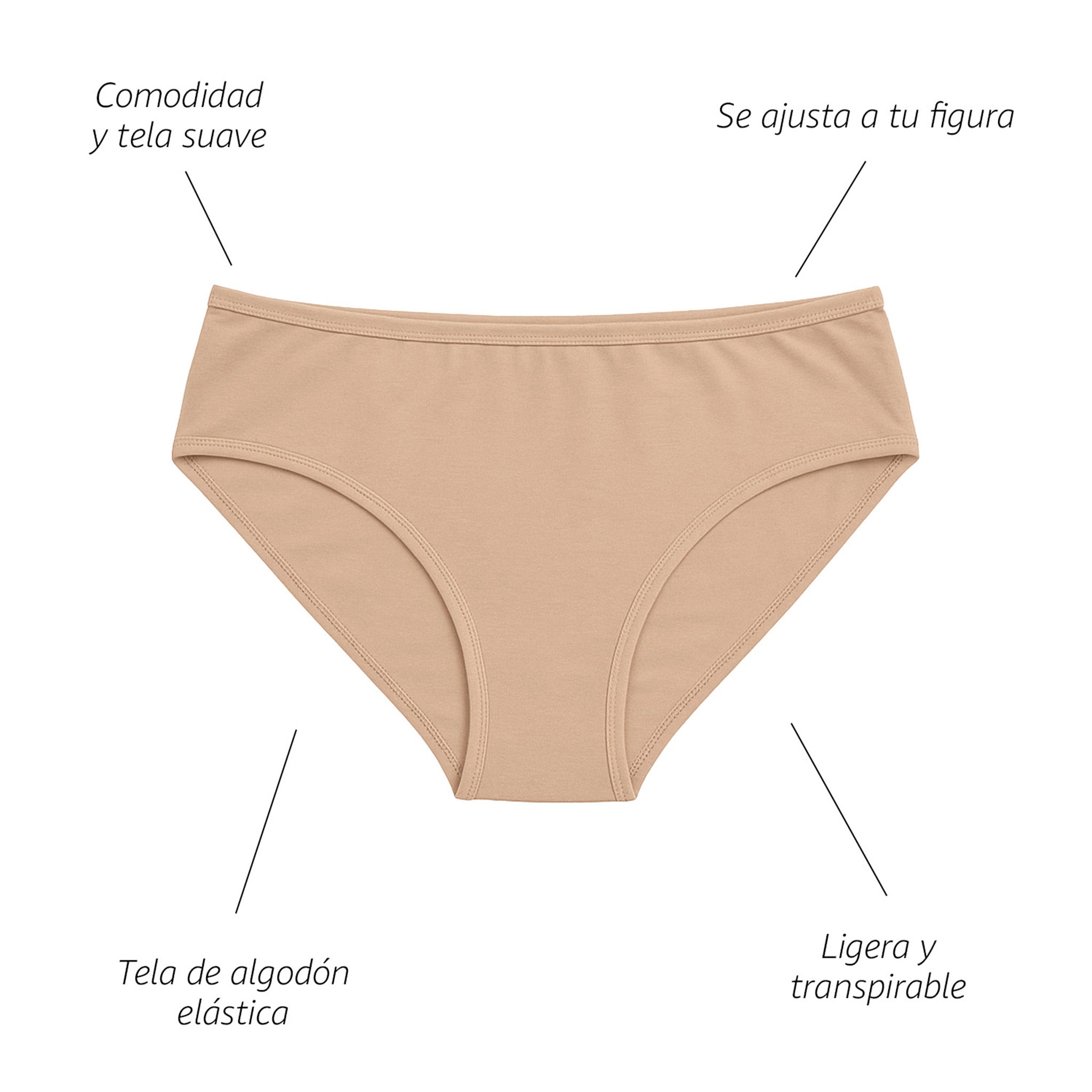 Set Panties Mujer BODYcontrol Algodón 2985