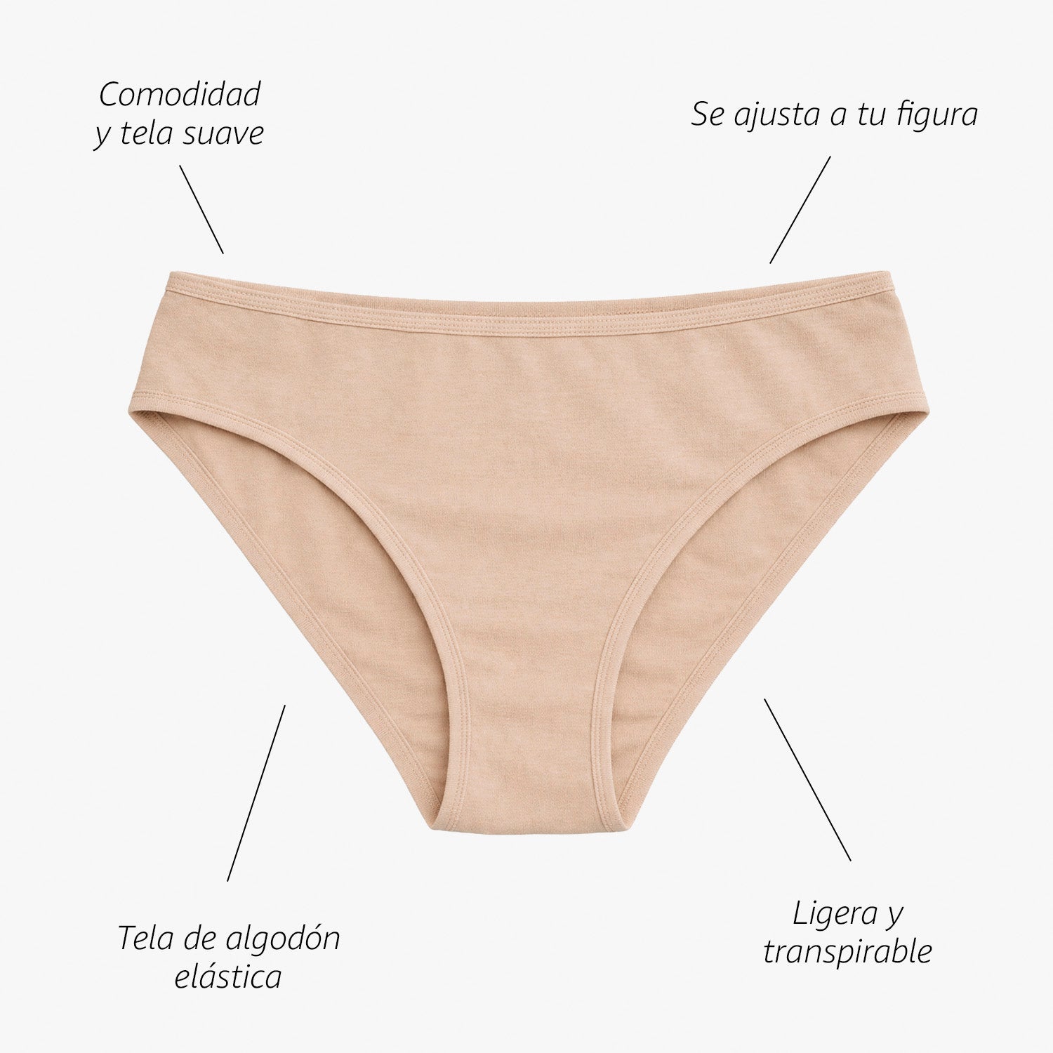 Bikini algodón mujer BODYcontrol pack 6, multicolor 2, vista 8