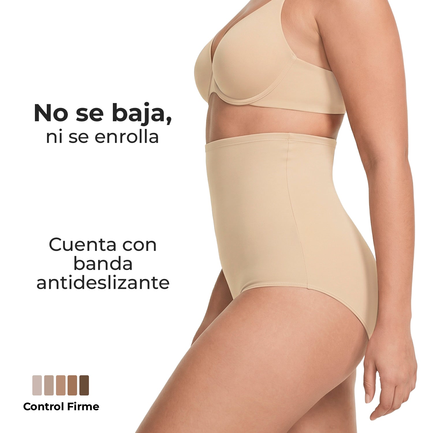Faja postparto y post cesárea 9months pack 2, negra nude, vista 3
