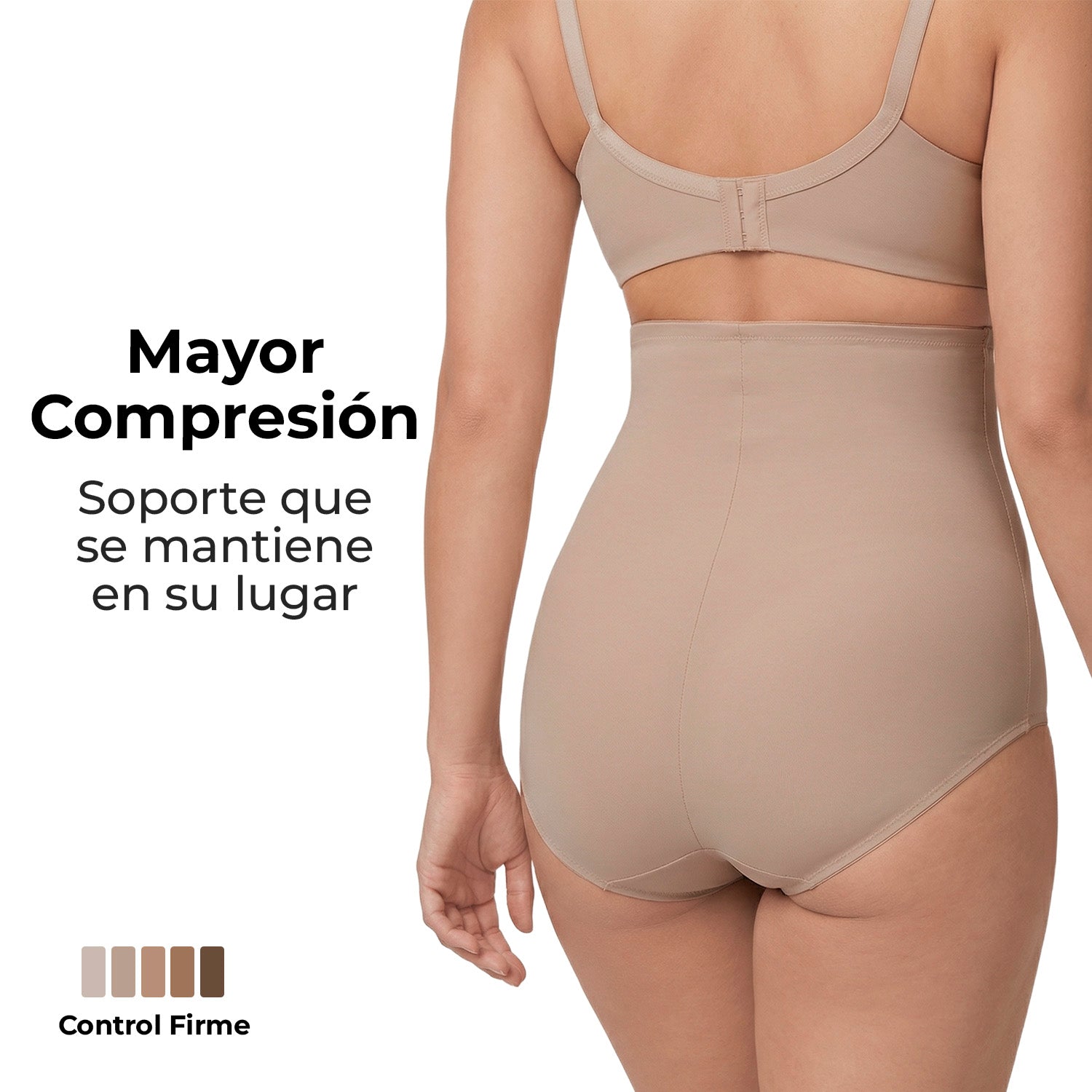 Faja postparto y post cesárea 9months pack 2, nude latte, vista 4