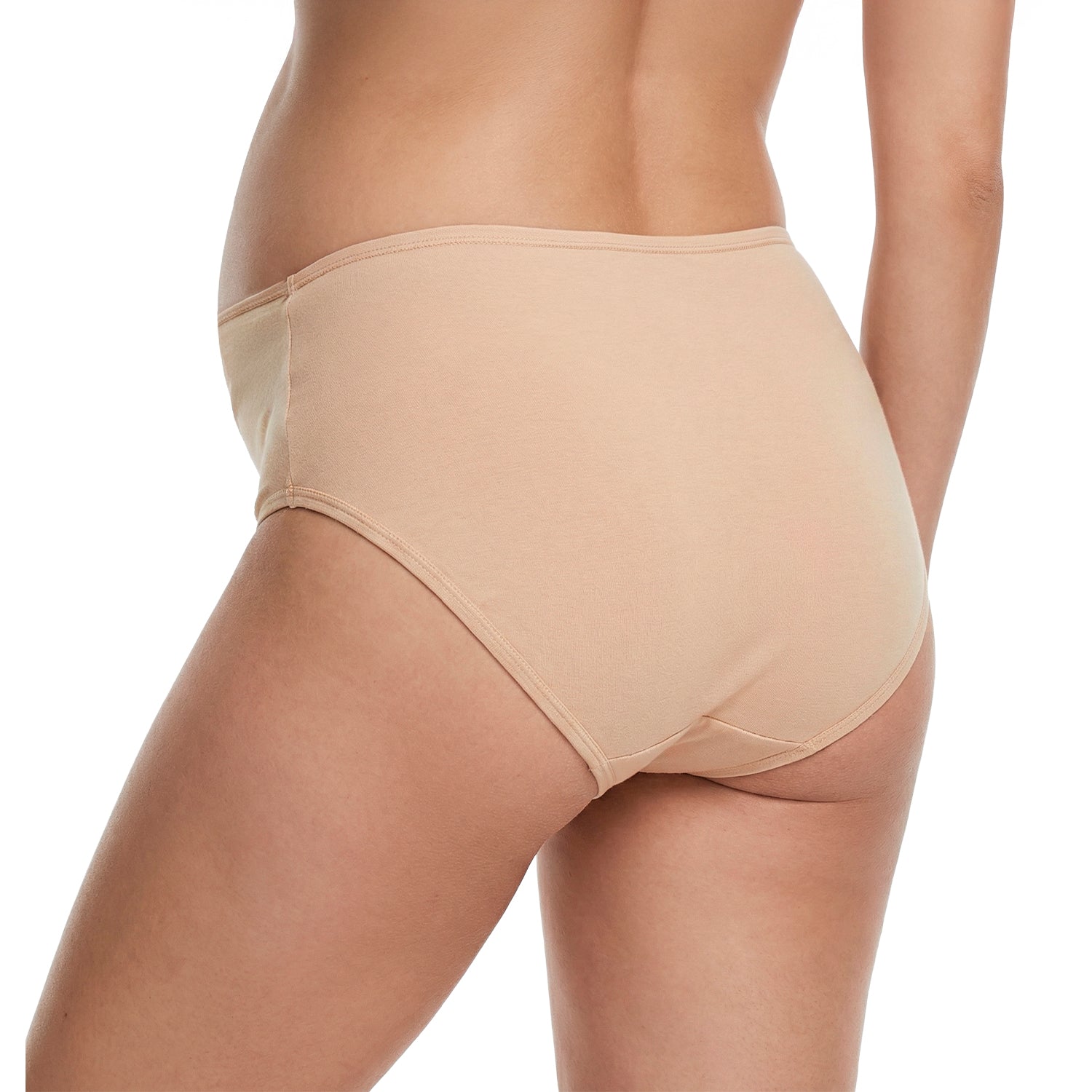 Panty alta de maternidad 9months algodón pack 3, set nude café y rosa, vista 4