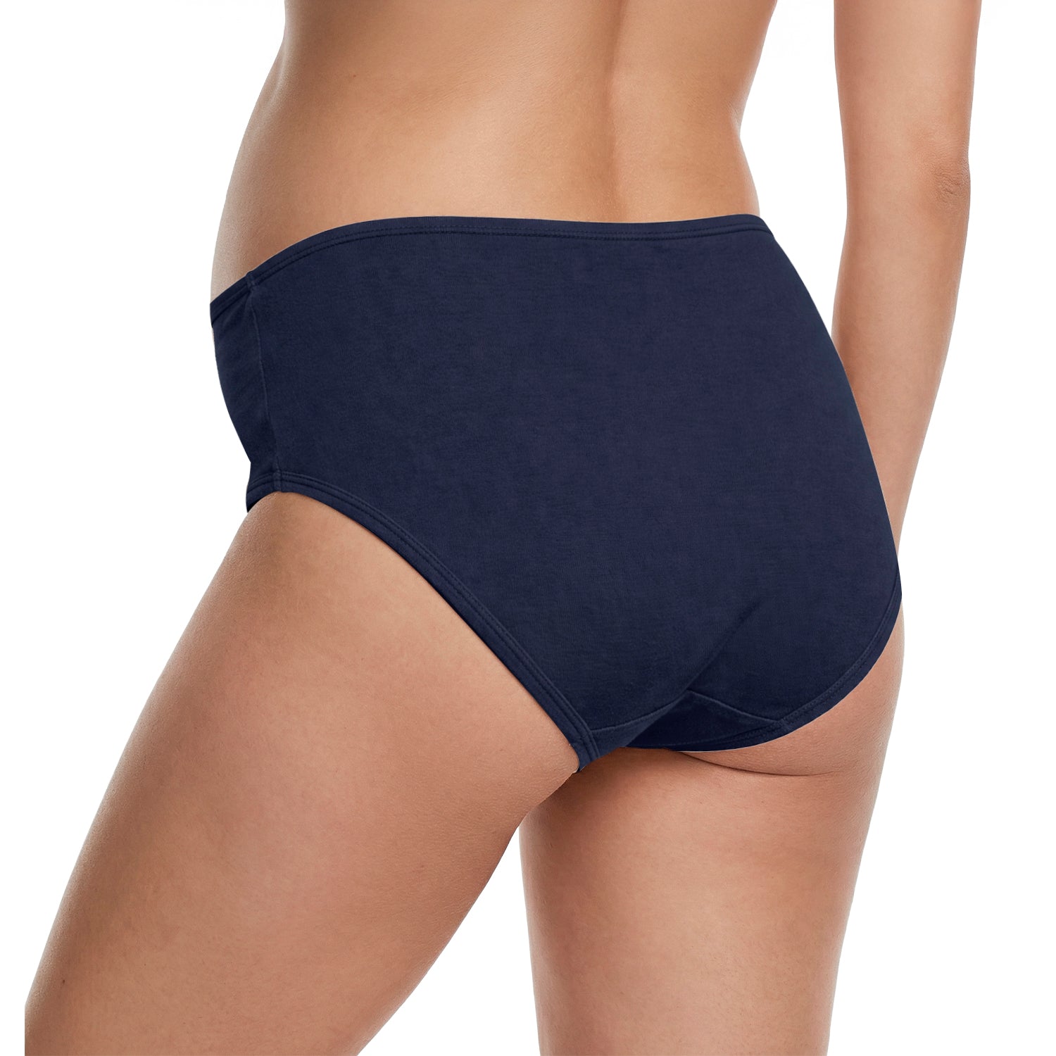 Panty alta de maternidad 9months algodón pack 3, set azul marino y gris, vista 4