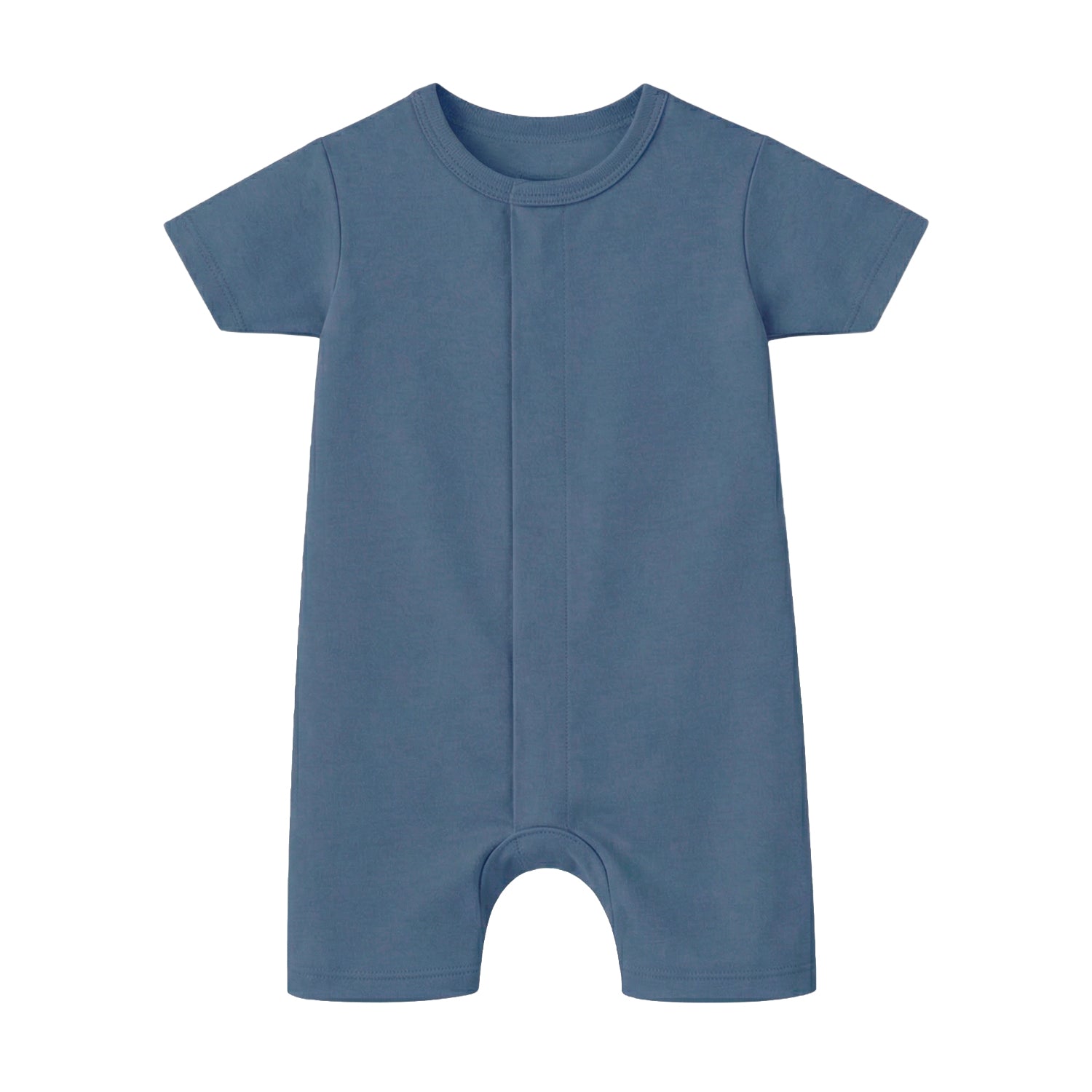 Pañalero de bebé manga corta con cierre magnético, color coppen blue