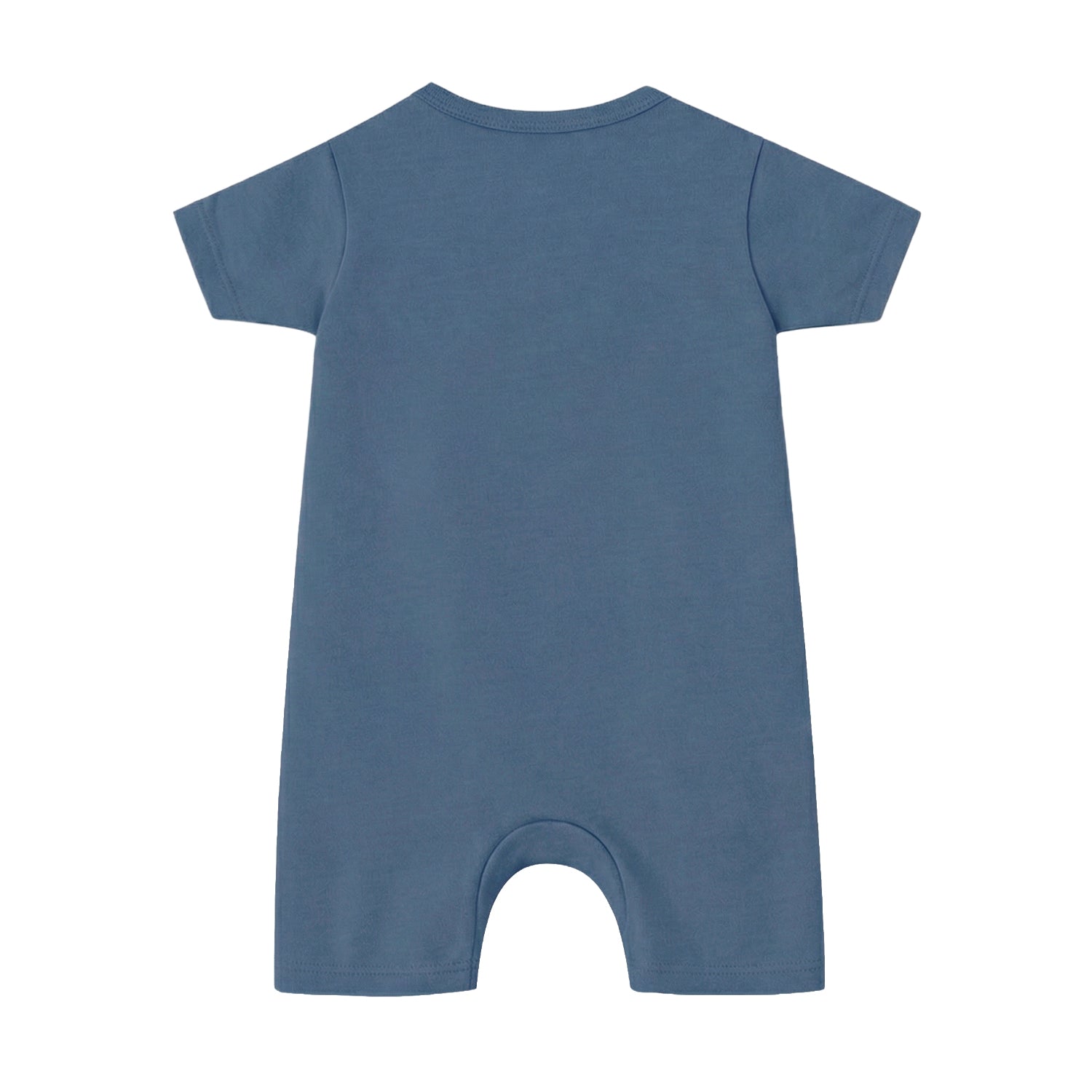 Pañalero de bebé manga corta con cierre magnético, color coppen blue, vista 2