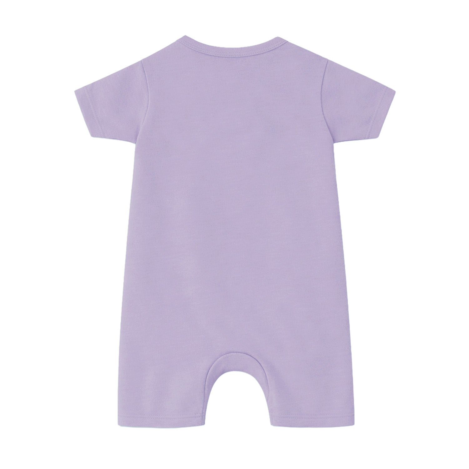 Pañalero de bebé manga corta con cierre magnético, color orchid petal, vista 2
