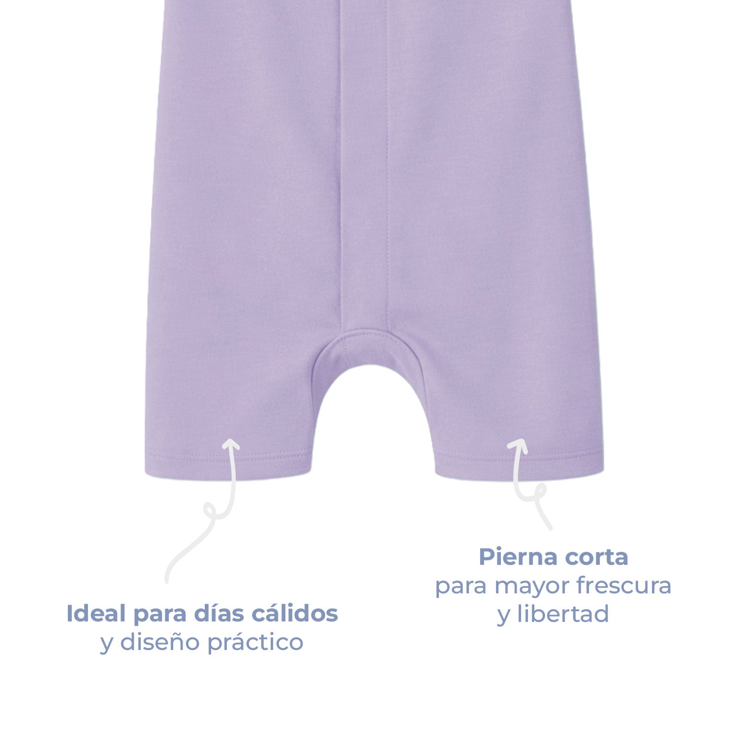Pañalero de bebé manga corta con cierre magnético, color orchid petal, vista 5