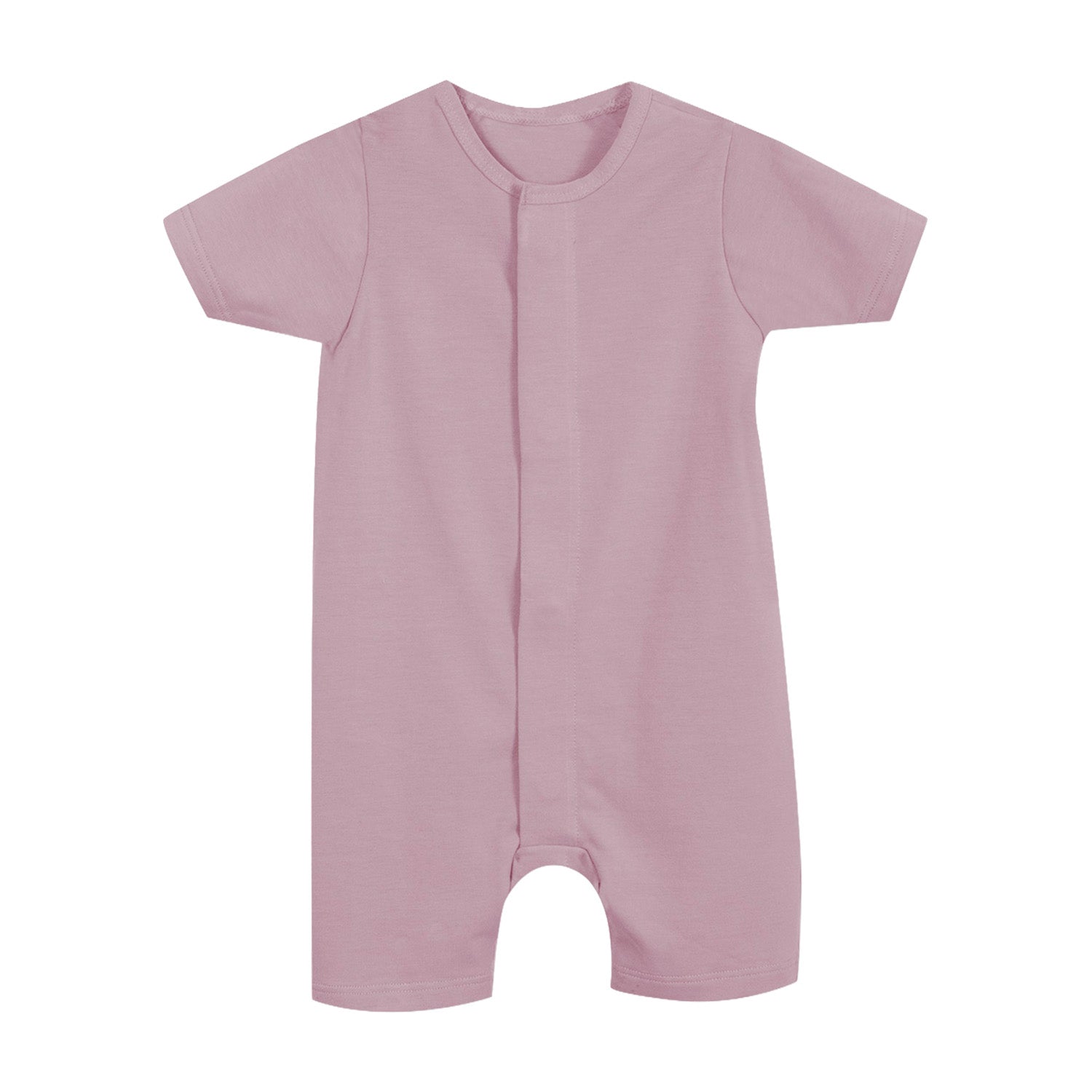 Pañalero de bebé manga corta con cierre magnético, color rosa