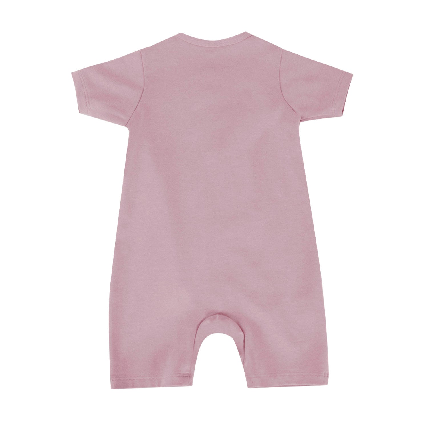 Pañalero de bebé manga corta con cierre magnético, color rosa, vista 2