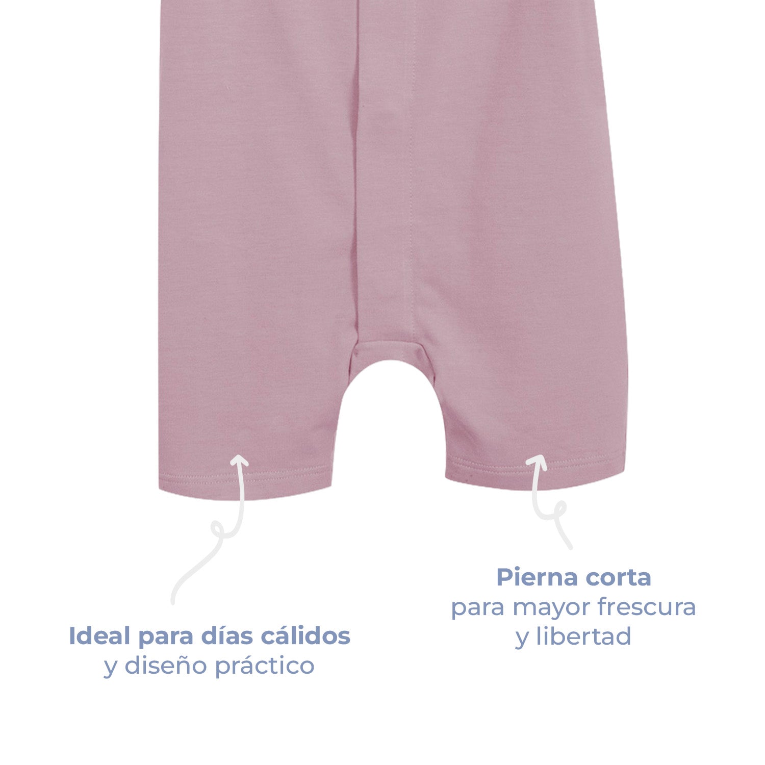 Pañalero de bebé manga corta con cierre magnético, color rosa, vista 5
