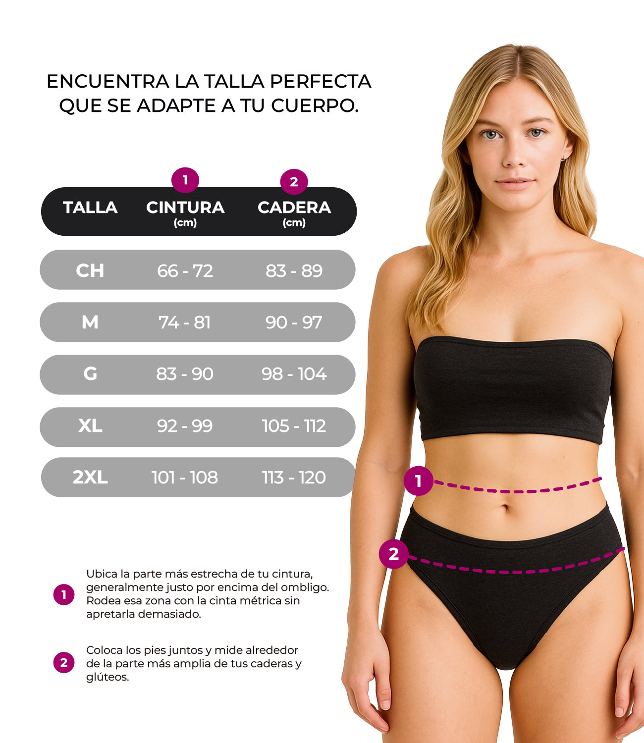 Set Bikinis Mujer BODYcontrol Algodón Suave Cómodo 2986