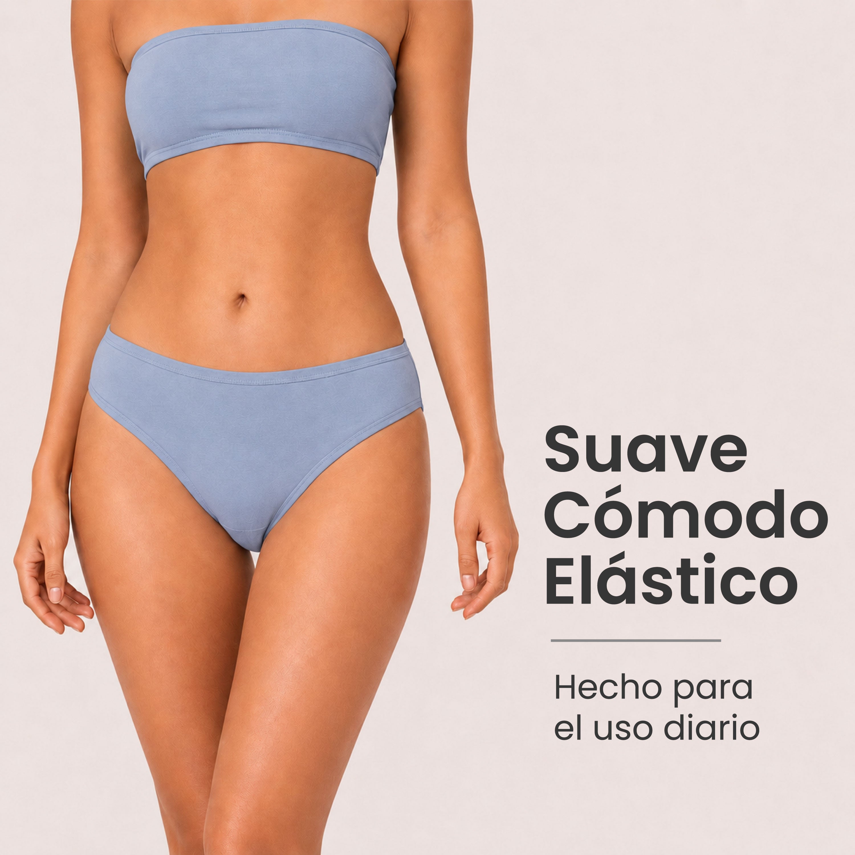 Bikinis mujer BODYcontrol algodón pack 6, multicolor 6 colores, vista 2