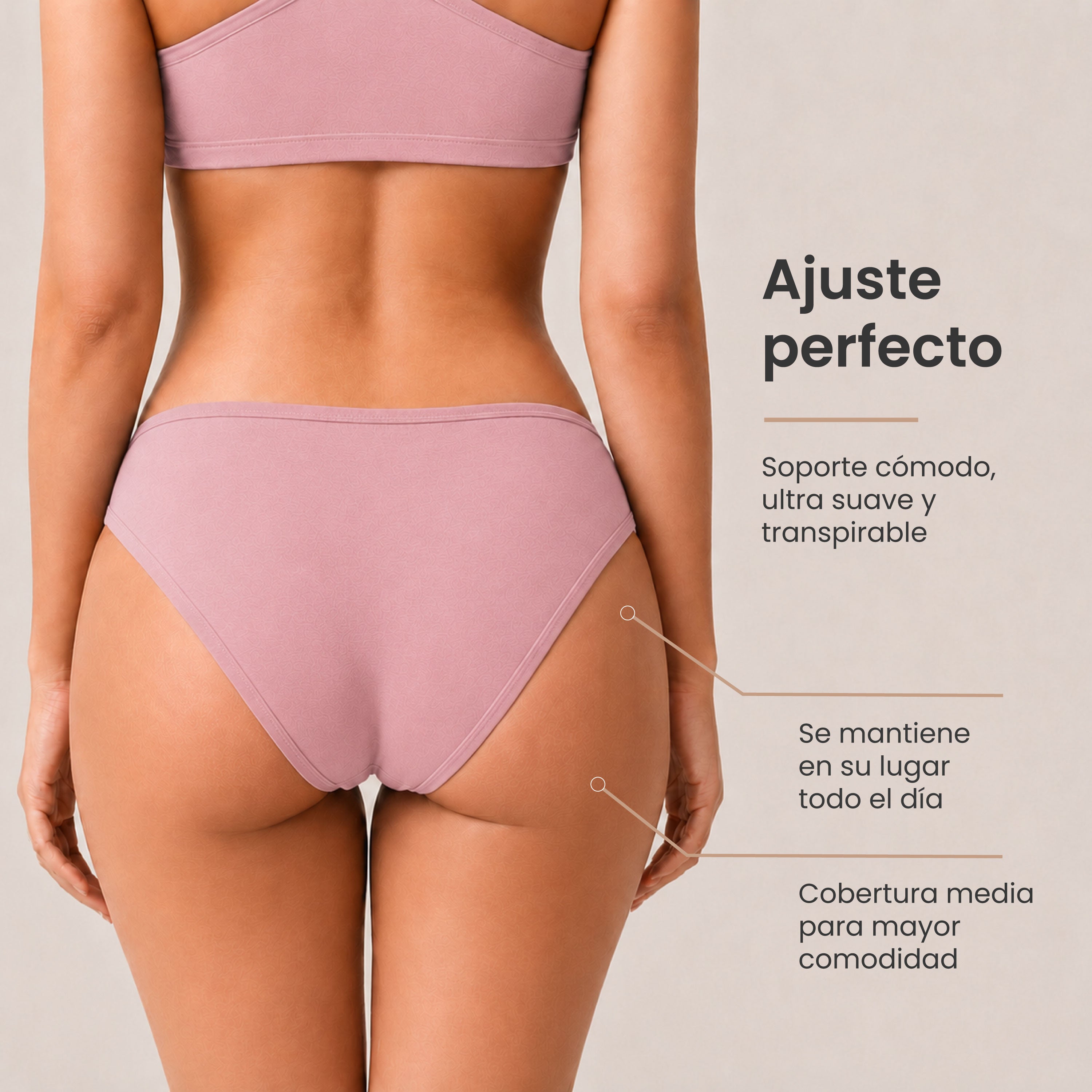 Bikinis mujer BODYcontrol algodón pack 7, multicolor, vista 4