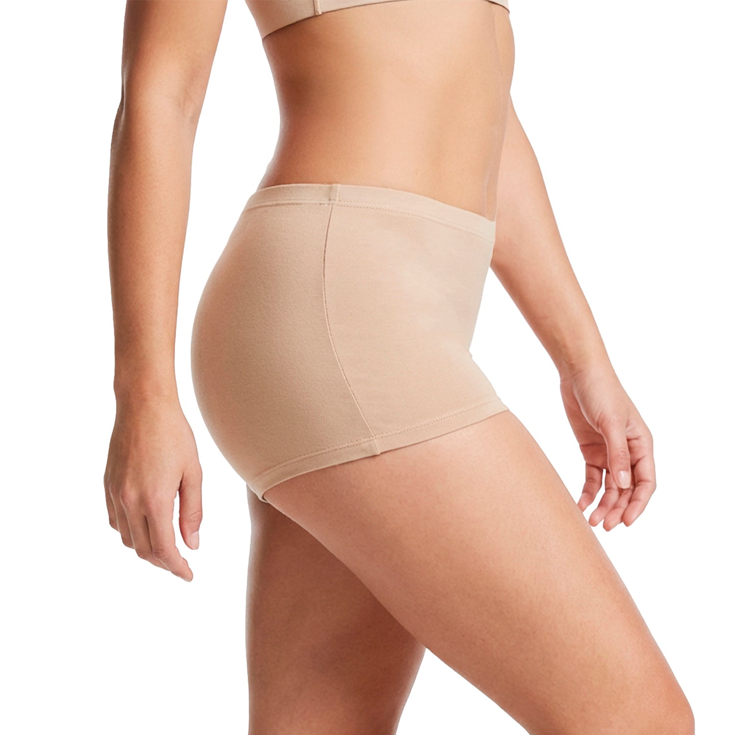 Boxers mujer BODYcontrol algodón pack 4, nude gris avellana negro, vista 3