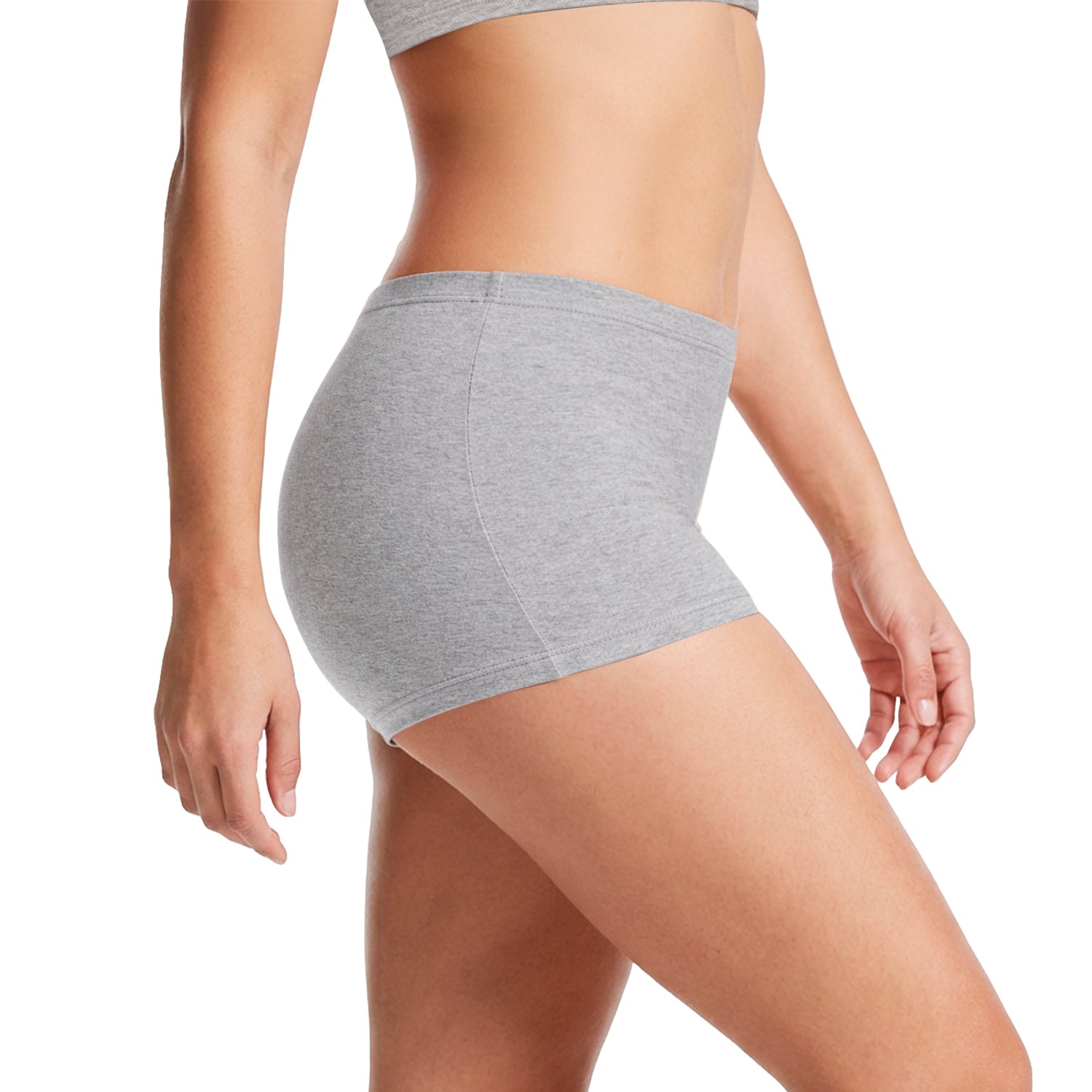 Boxers mujer BODYcontrol algodón pack 4, nude gris marino azul, vista 3