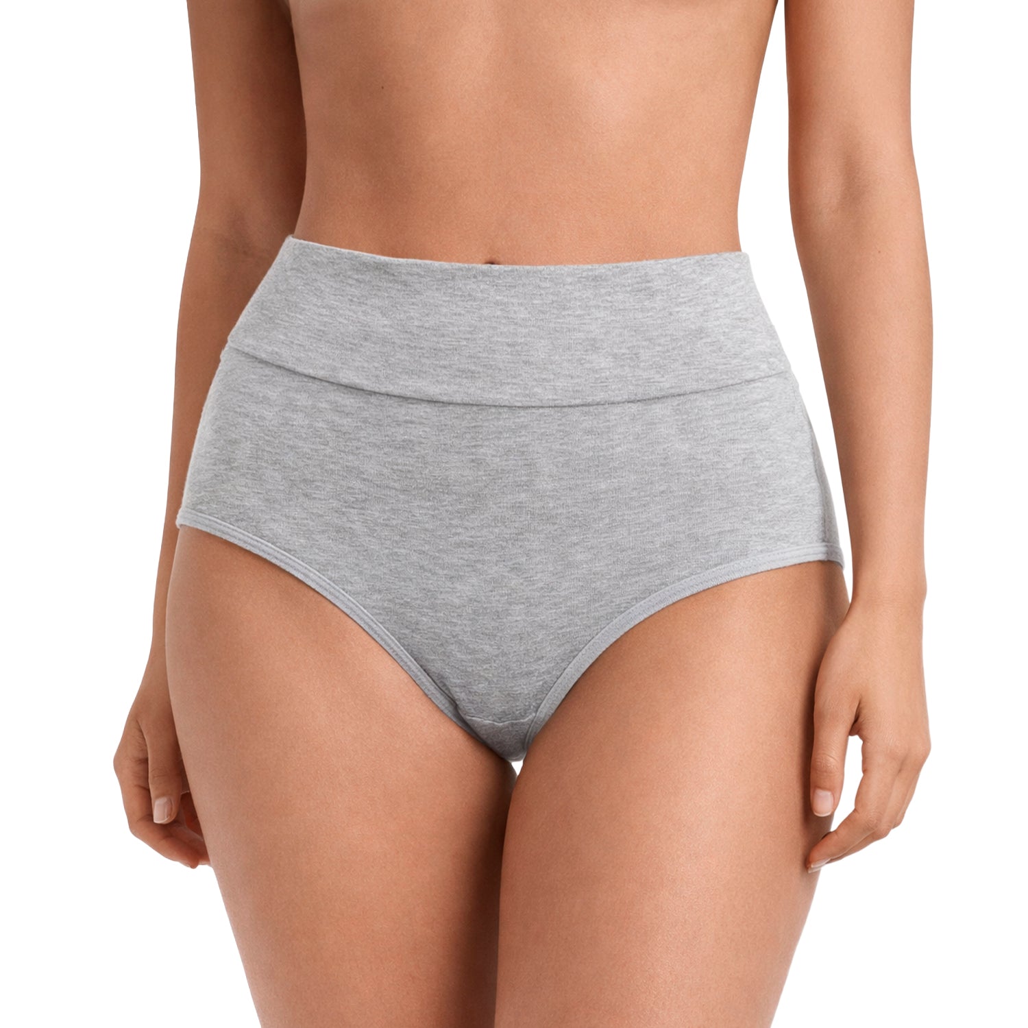 Hipsters cintura alta mujer BODYcontrol algodón pack 5, nude gris marino azul negro, vista 2