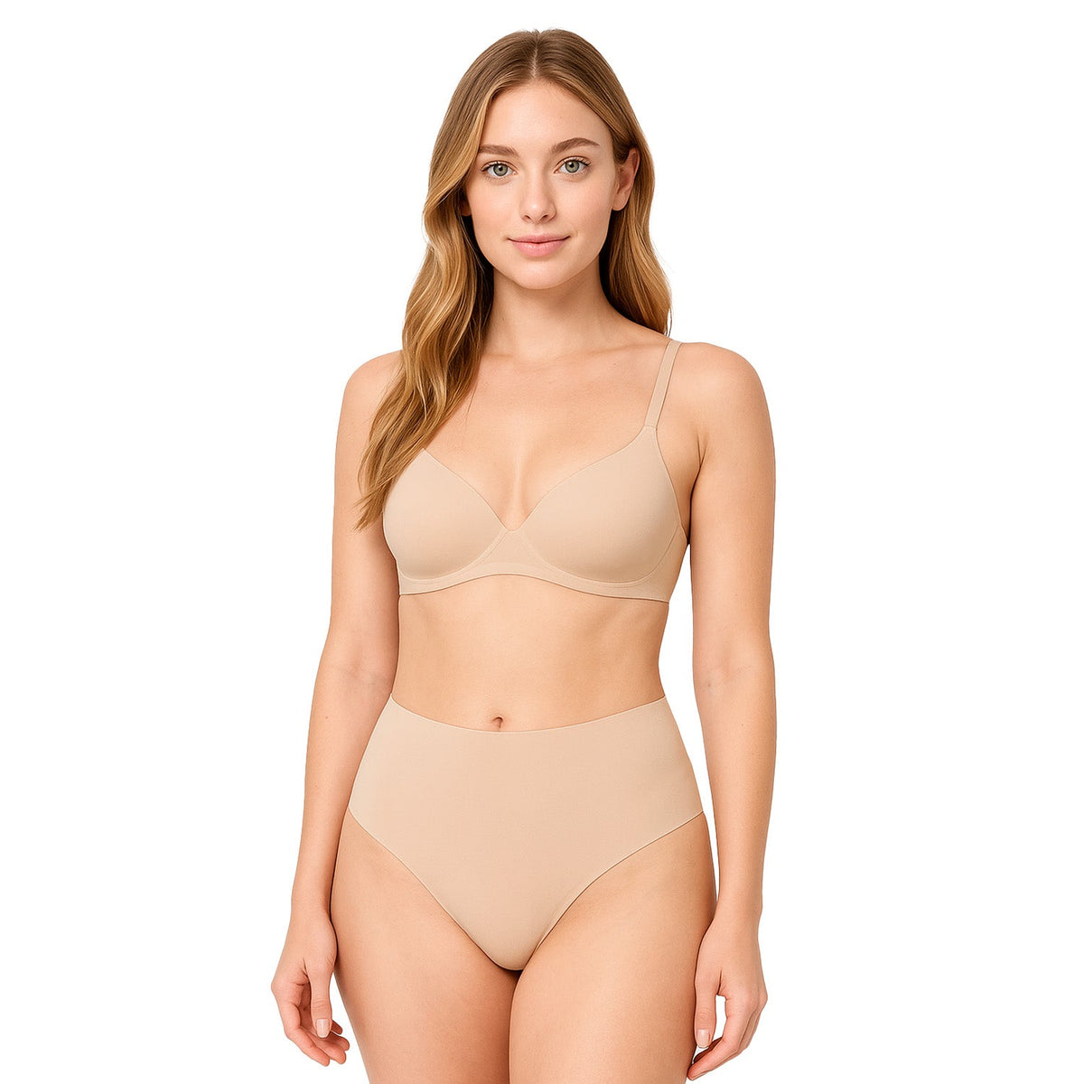 Panty moldeadora invisible, nude, vista 2