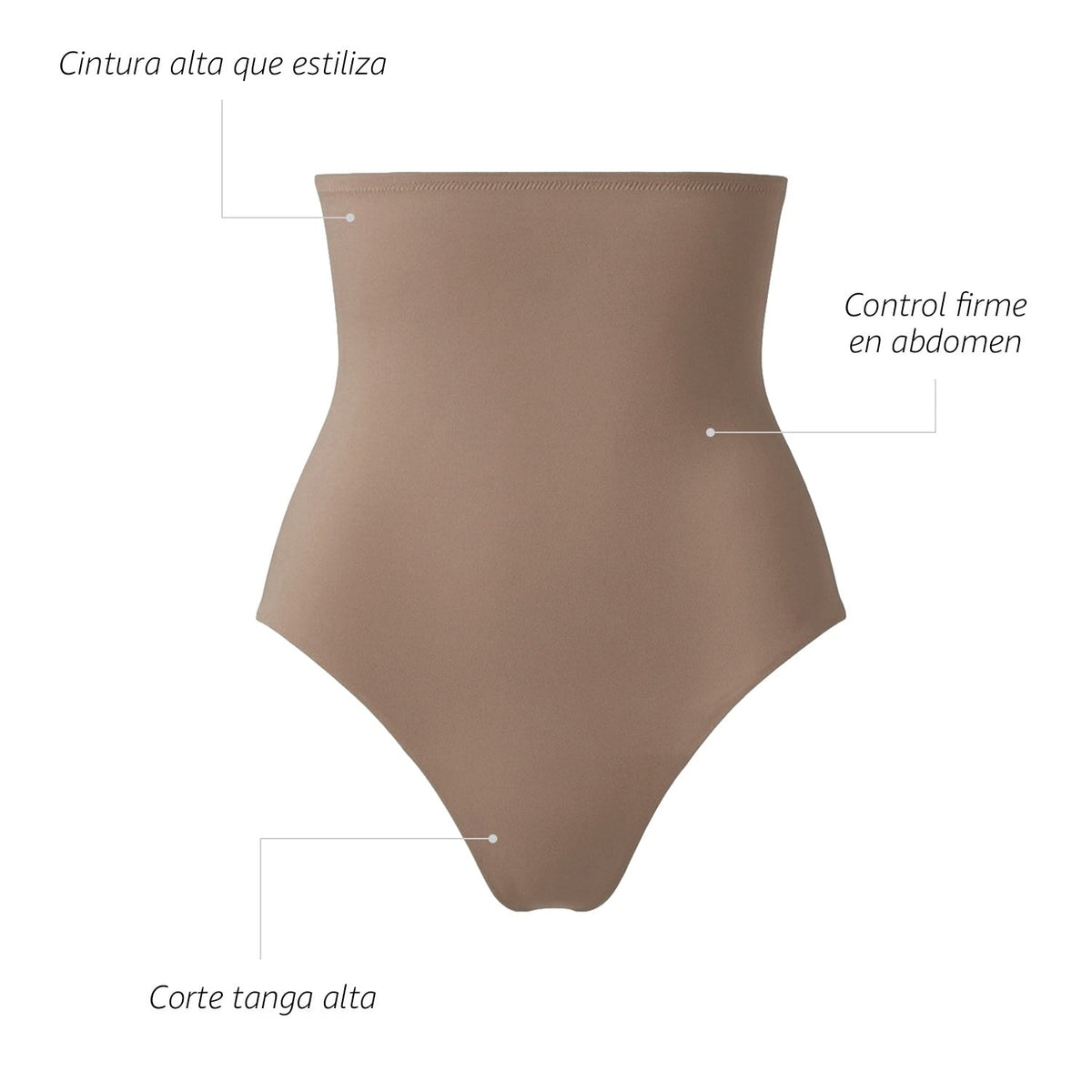 Tanga moldeadora invisible, macchiato, infografía, vista 4