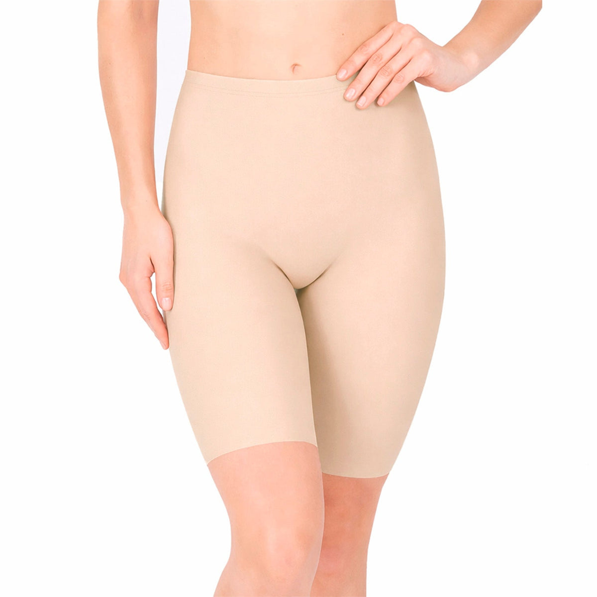Biker moldeador de microfibra, nude
