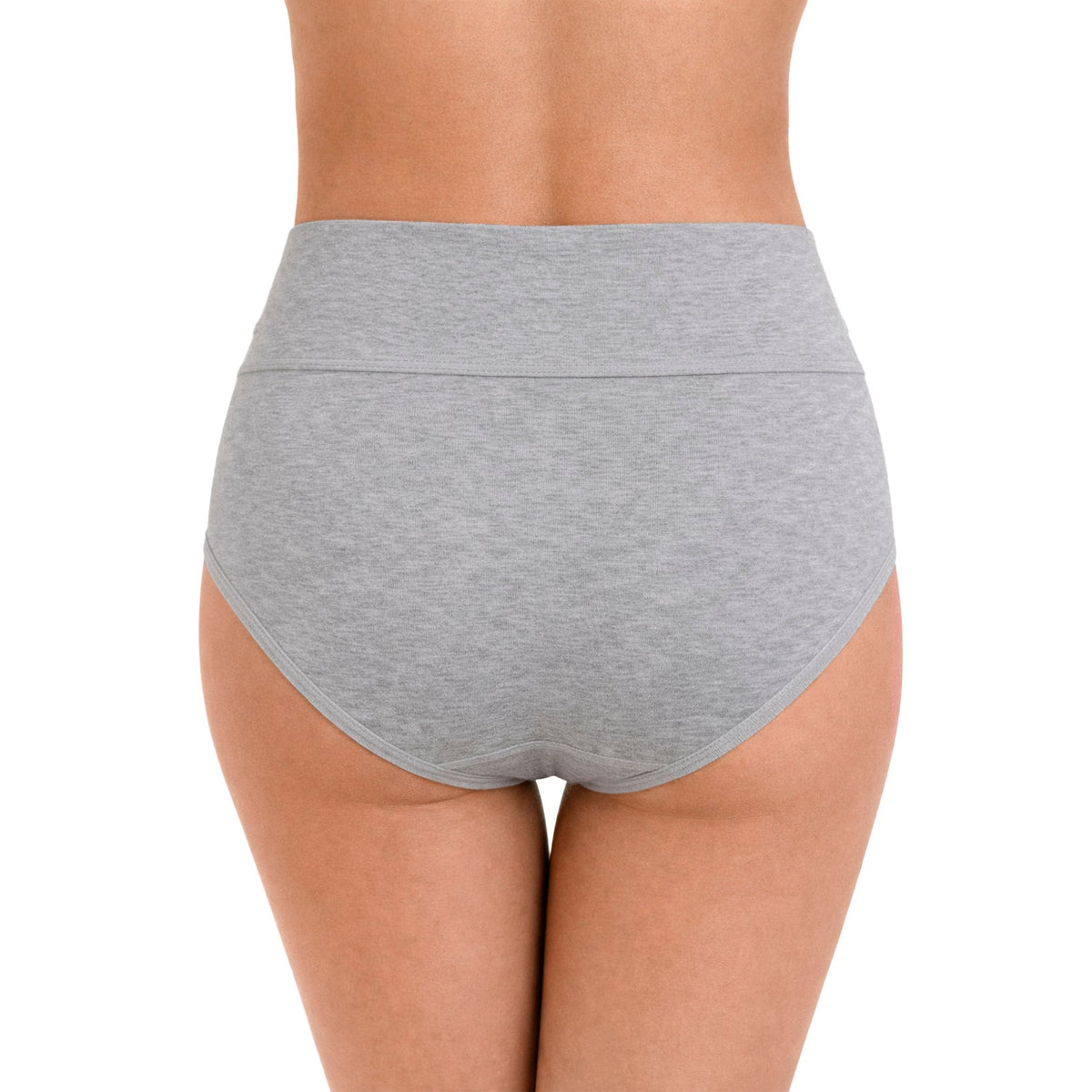 Hipster de algodón de tiro alto paquete de 5, nude, gris, marino, azul, negro, vista 4