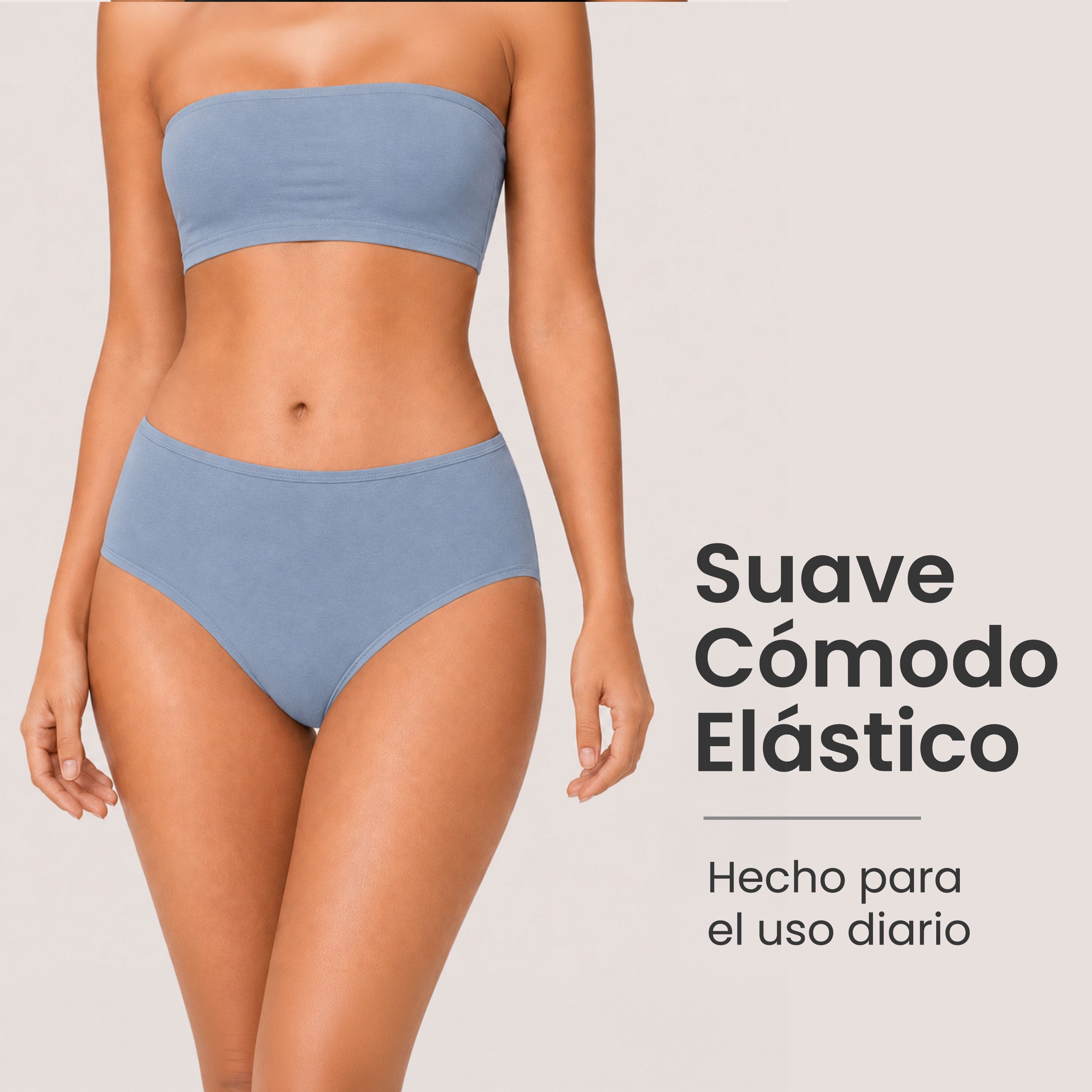 Panties mujer BODYcontrol algodón pack 6, multicolor 6 colores, vista 2