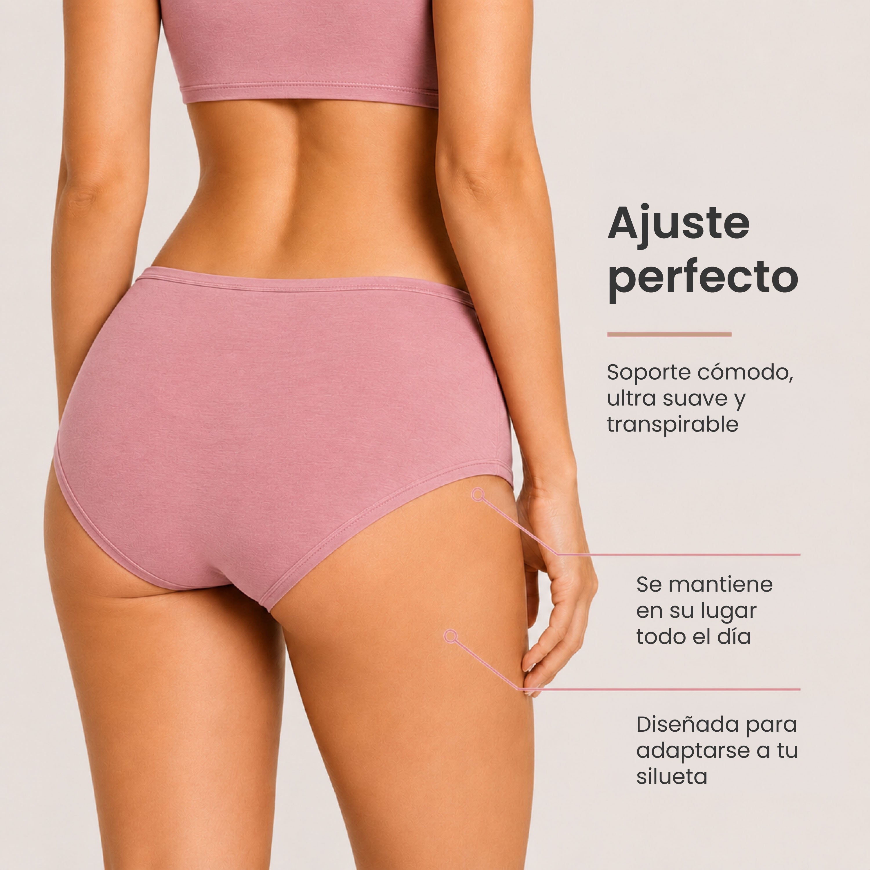 Panties mujer BODYcontrol algodón pack 7, multicolor, vista 4