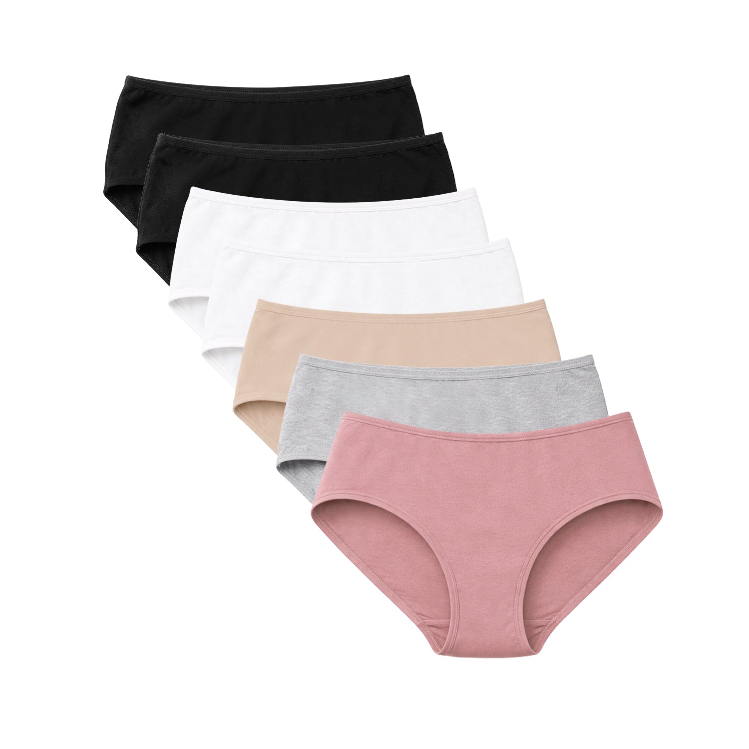 Panties mujer BODYcontrol algodón pack 7, multicolor, paquete completo